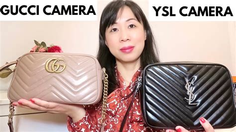 GUCCI MARMONT CAMERA BAG VS YSL CAMERA BAG .